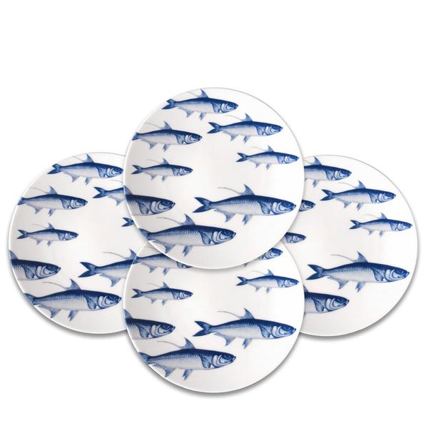 School of FIsh Coupe Salad or Dessert Plate LifeStyle 1