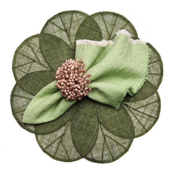 Sinamay Flower Placemat Grass