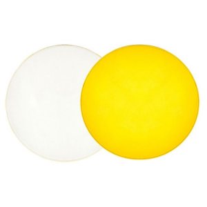 Yellow & White Patent Leather Reversible Placemat