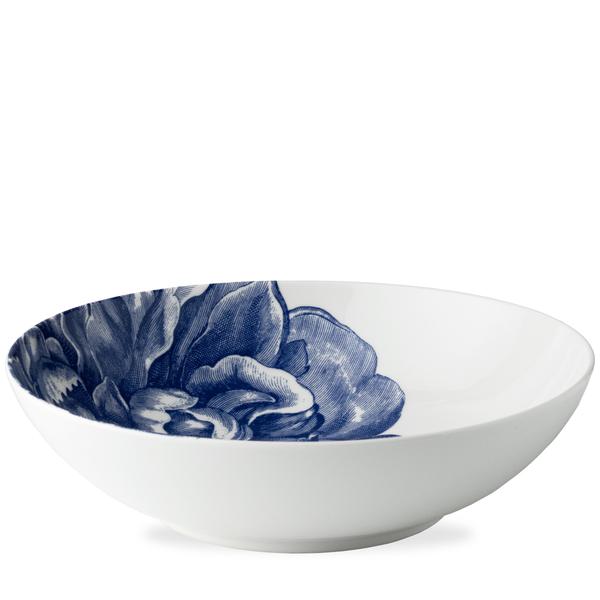 Blue Peony Wide Serving Bowl