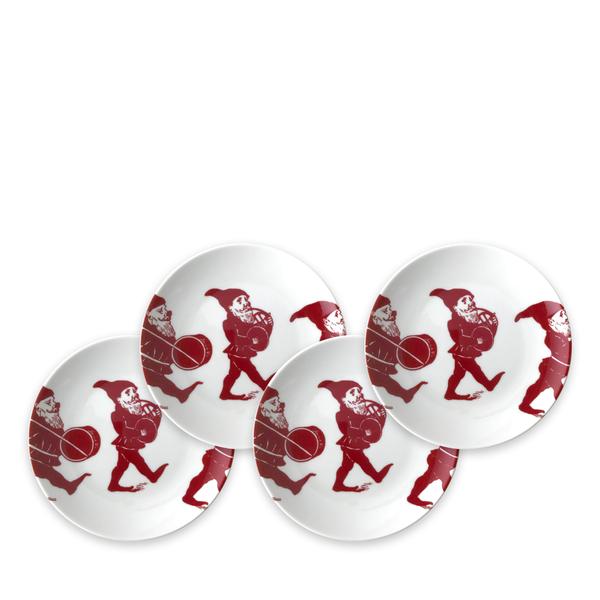 Elves Red Canapes Set of 4