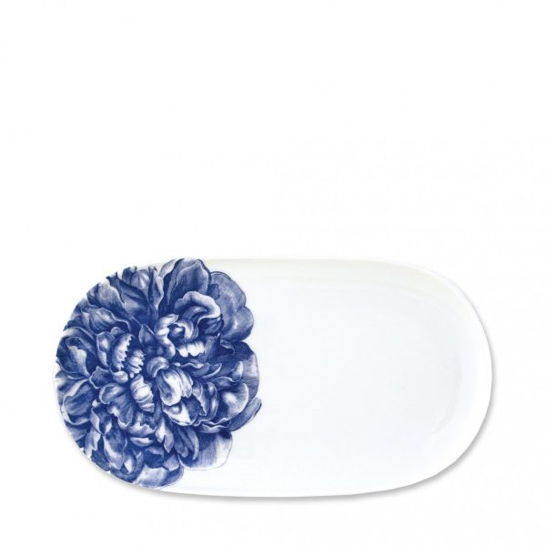 Peony Blue Small Oval Platter