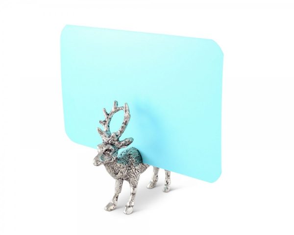 Pewter Deer Place Card Holder 1