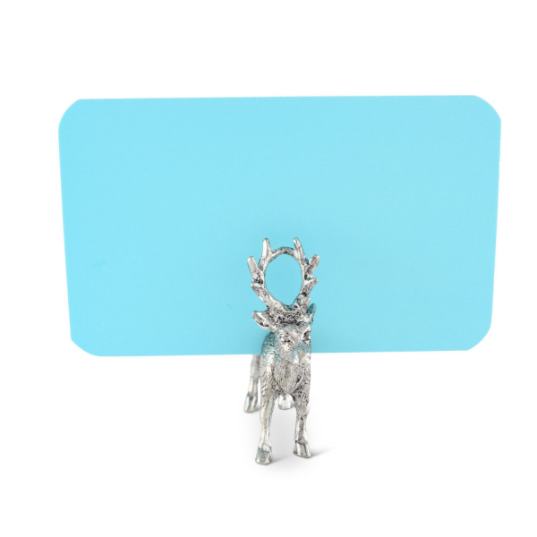 Pewter Reindeer Place Card Holder