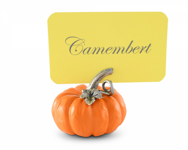 Pumpkin Place Card Holder with card