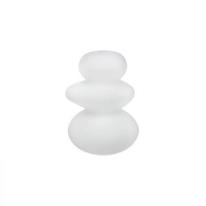 Cairn Small Candle Holder Opal White