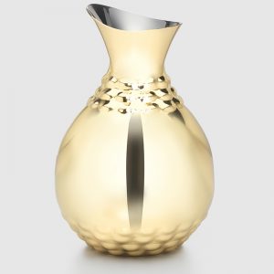 Helios Gold Tone Water Carafe