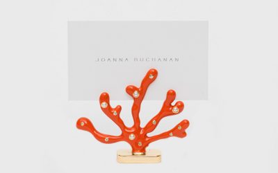 Joanna Buchanan Coral Placecard Holders Coral – Set of 2