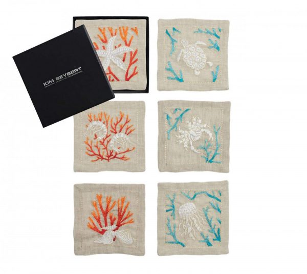 Cozumle Cocktail Napkins in Natural and Multi 1