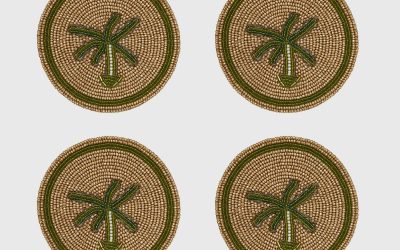 Joanna Buchanan Palm Tree Coasters – Set of 4