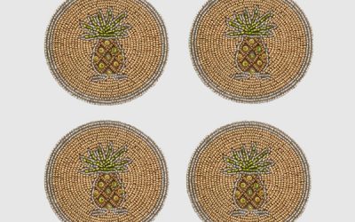 Joanna Buchanan Pineapple Coasters – Set of 4