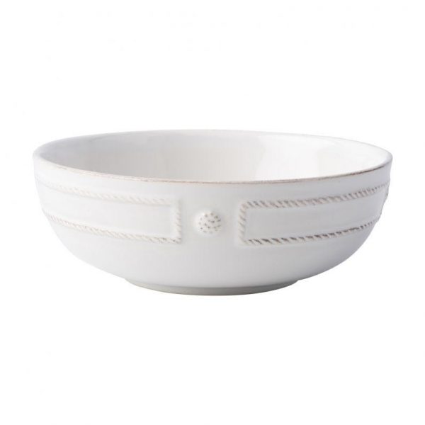Berry and Thread French Panel Whitewash Coupe Pasta Bowl