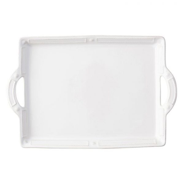 Berry and Thread French Panel Whitewash handled Tray Platter