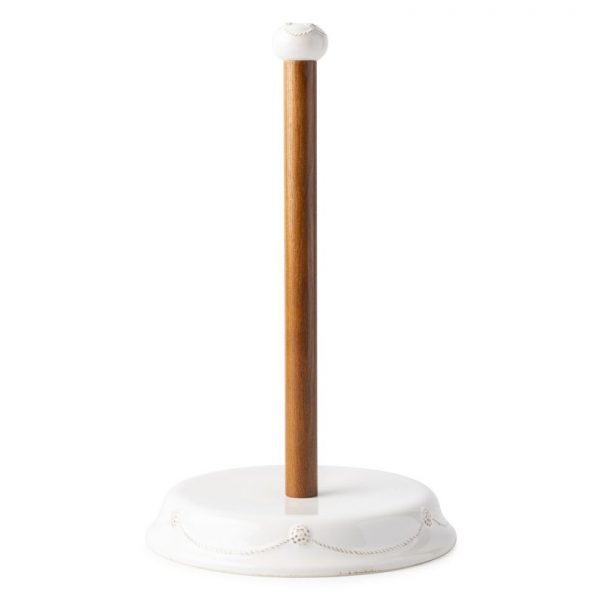 Berry and Thread Whitewash Paper Towel Holder