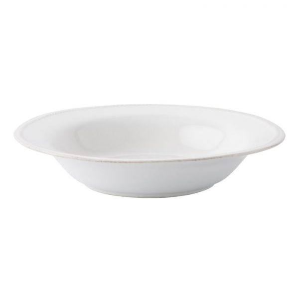 Berry and Thread Whitewash Rimmed Soup Bowl