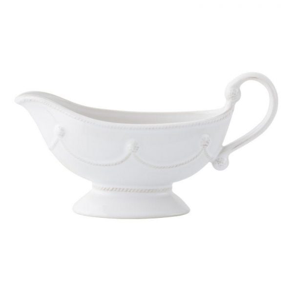 Berry and Thread Whitewash Sauce Boat