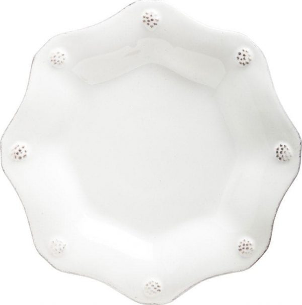 Berry and Thread Whitewash Scalloped Tea Plate