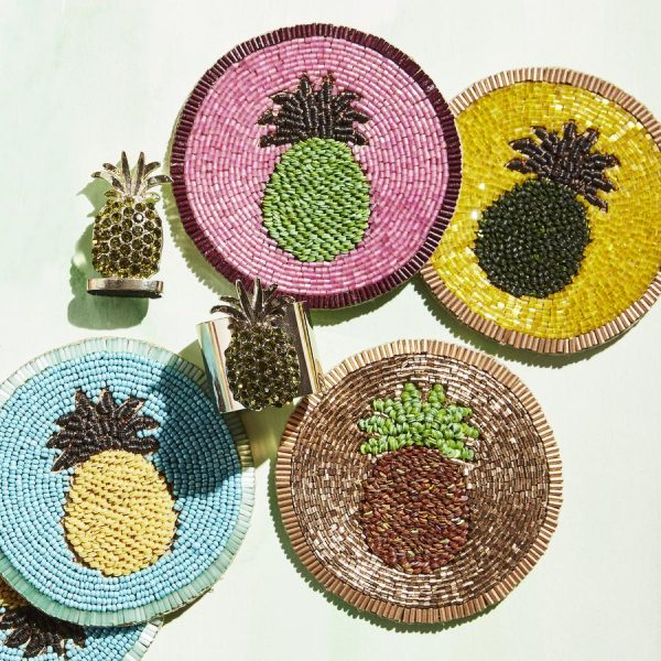 Bright Pineapple Coasters Lifestyle 1