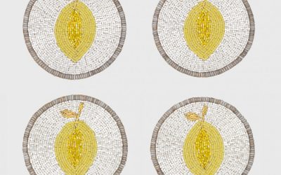 Joanna Buchanan Lemon Coasters – Set of 4