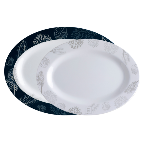 Melamine Living Oval Platter Set