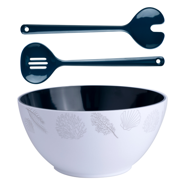 Melamine Living Salad Bowl with Cutlery