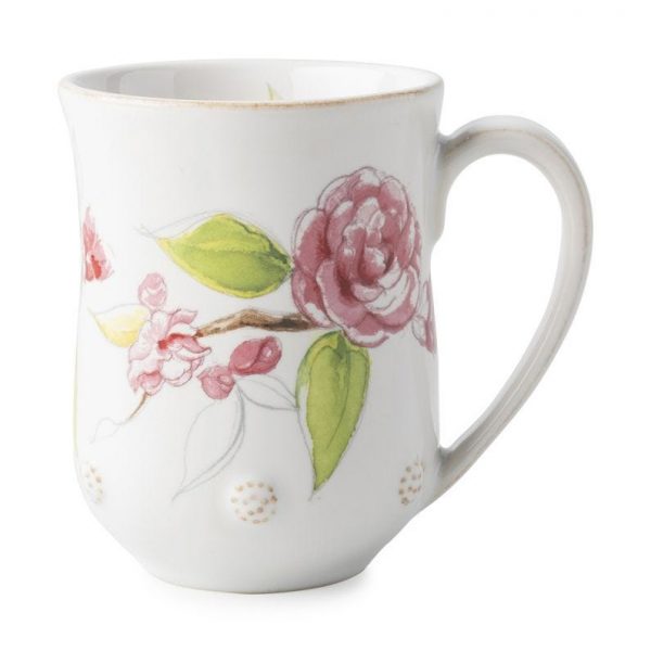 Berry and Thread Floral Sketch Camellia Mug