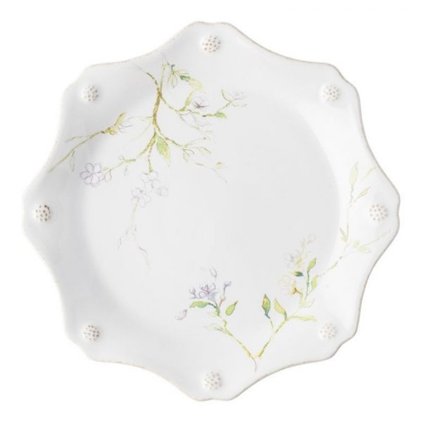 Berry and Thread Floral and Sketch Jasmine Dessert Salad Plate