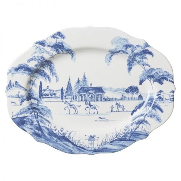 Country Estate Delft Blue 15 Serving Platter