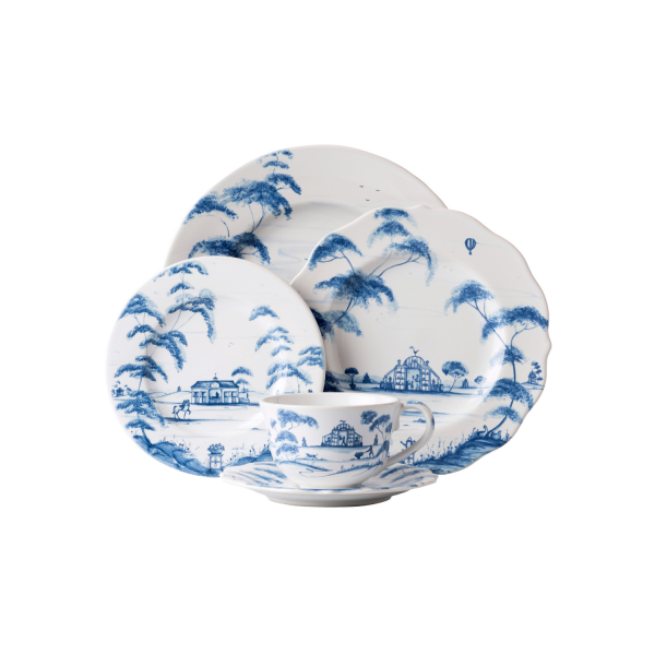 Country Estate Delft Blue 5pc Place Setting
