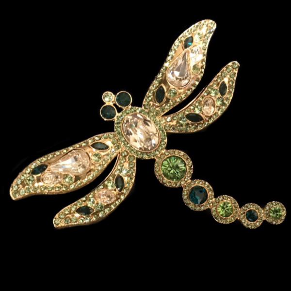 Dragonfly Napkin Ring Emerald Peridot Mix