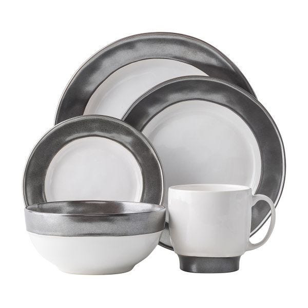Emerson White Pewter 5pc Place setting