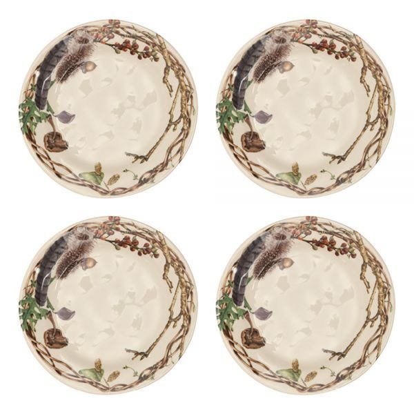 Forest Walk Party Plates Set of 4