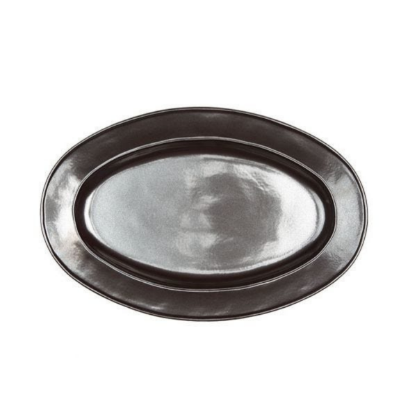 Pewter Stoneware 15 Oval Platter