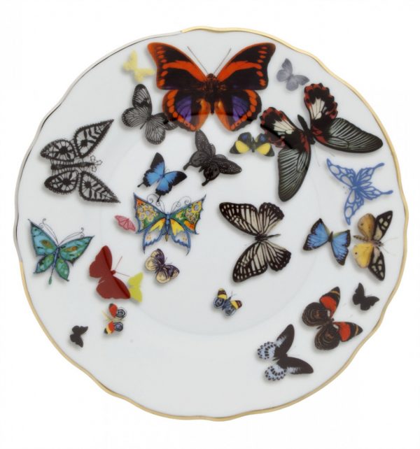 Butterfly Parade Butter and Bread Plate