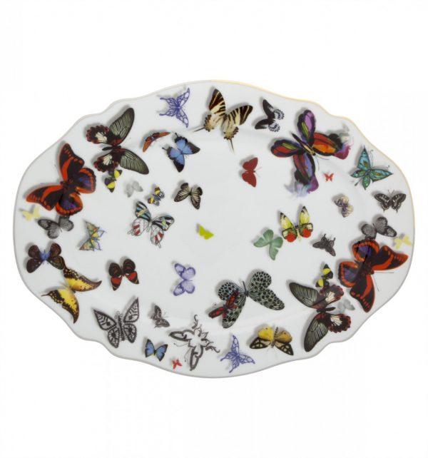 Butterfly Parade Small Oval Platter