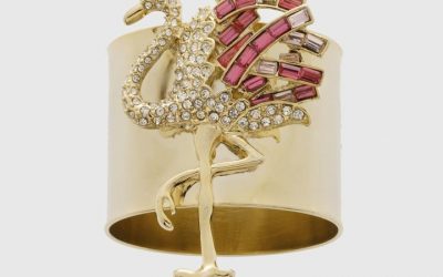 Joanna Buchanan Flamingo Napkin Rings, – Set of 2
