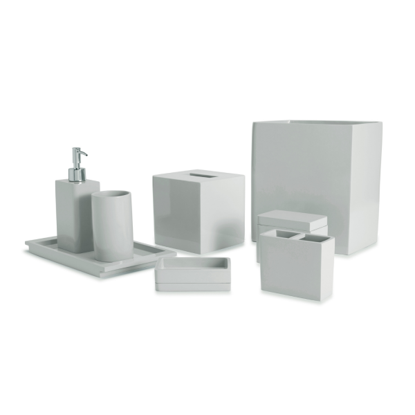 Kassatex Lacca Grey Bath Accessory Collection