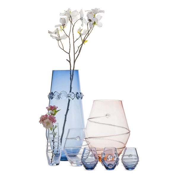 Assorted Mini Blue Vases Lifestyle 1