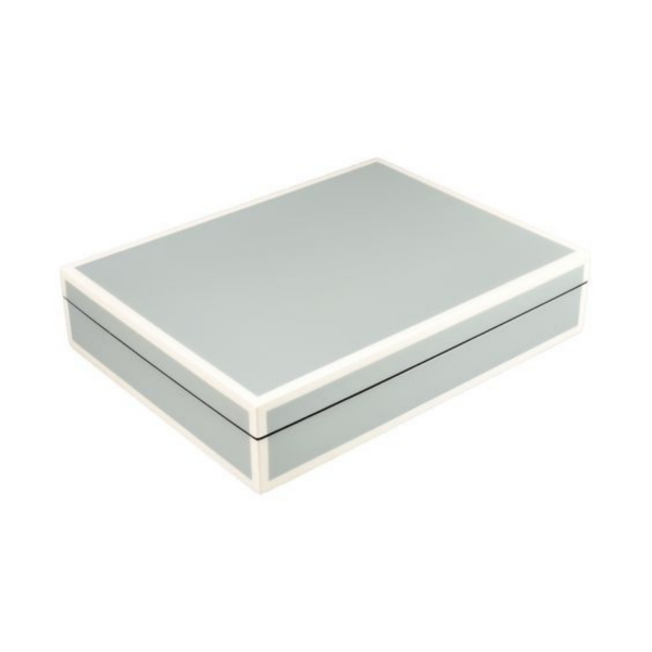 Pacific Connection Cool Gray with White trim stationary box