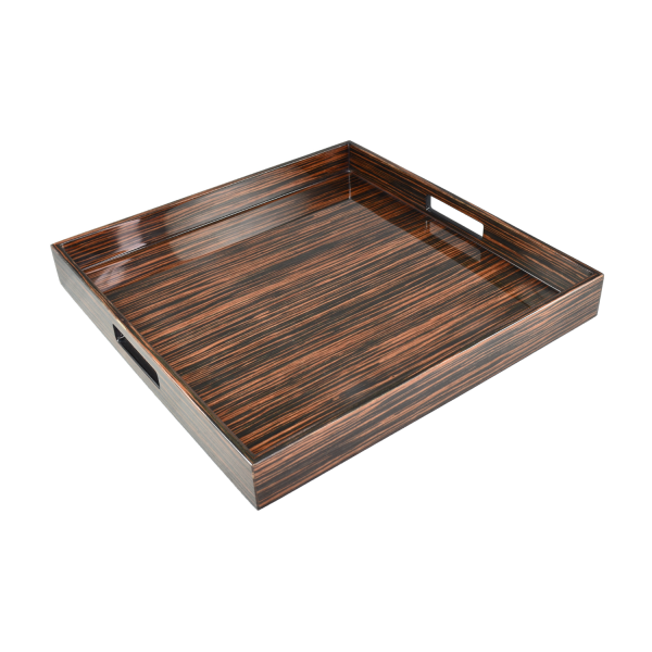 Pacific Connections Macassar Ebony Square Tray