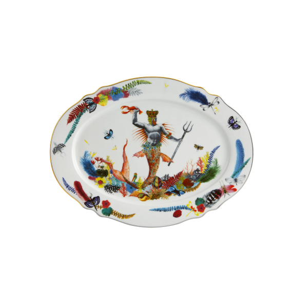 Vista Alegre Caribe Medium Oval Platter by Christian Lacroix