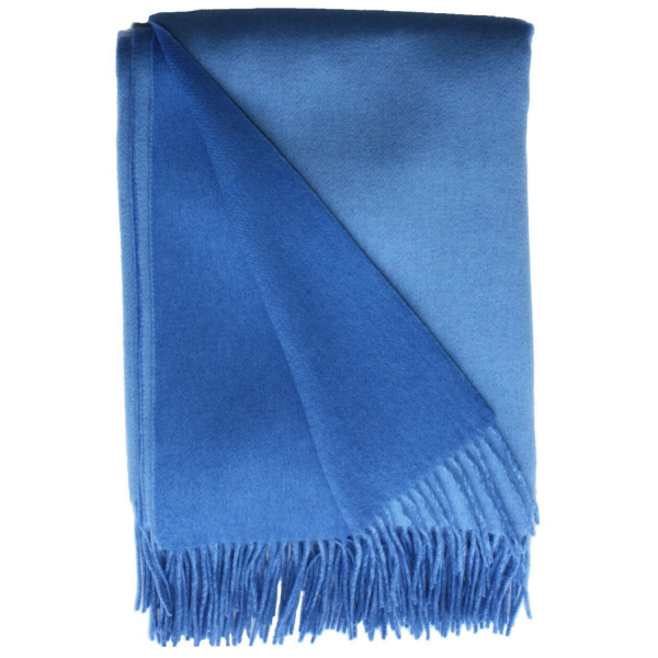 Alashan The Double Face Classic Throw Carolina Blue and Bay Blue