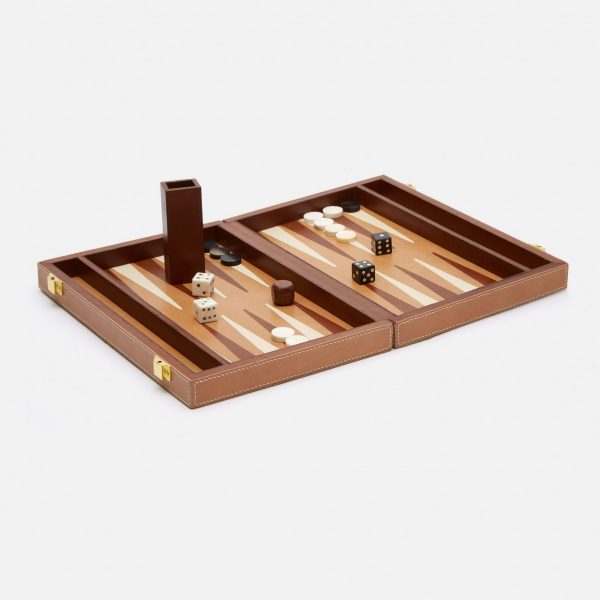 11.5 7.5 2 Beige Backgammon Set