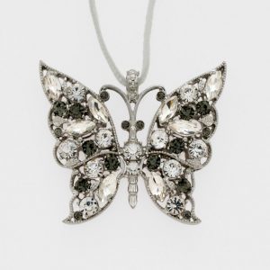 Butterfly Hanging Ornament Crystal