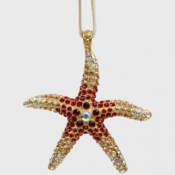 Starfish Hanging Ornament Coral