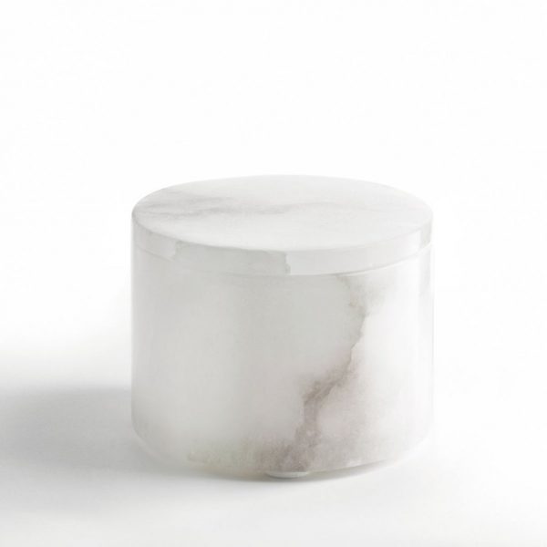 Alabaster Cotton Jar