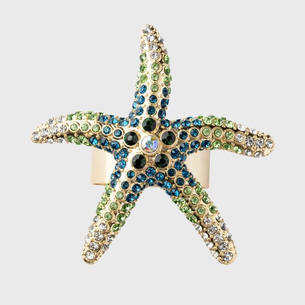 Joanna buchanan sparkling starfish napkin ring