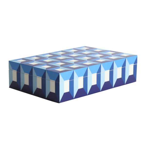 Jonathan Adler sorrento lacquer box blue large