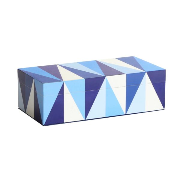 Jonathan Adler sorrento lacquer box blue small