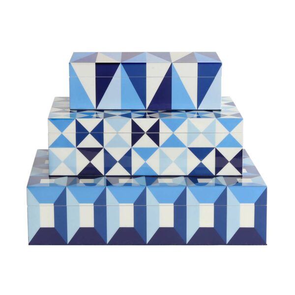Jonathan Adler sorrento lacquer box blue bundle